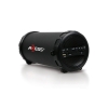 Black Portable Bluetooth® Indoor/Outdoor 2.1 Hi-Fi Cylinder Loud Speaker with Built-In 3