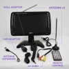 Portable LCD TV With Rechargeable Battery, SC USB FM & Remote Control - TV1703