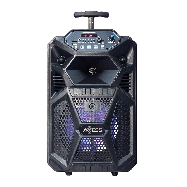 8” Bluetooth® Portable Party Speaker LED Lights W/ Front Panel