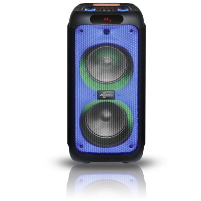 PartySpeaker 100W Altavoz Bluetooth portátil con Efectos de luz con  micrófono Externo - Altavoz Bluetooth Ideal para Fiestas y Karaoke - con  Entrada Auxiliar para micrófono : : Electrónica