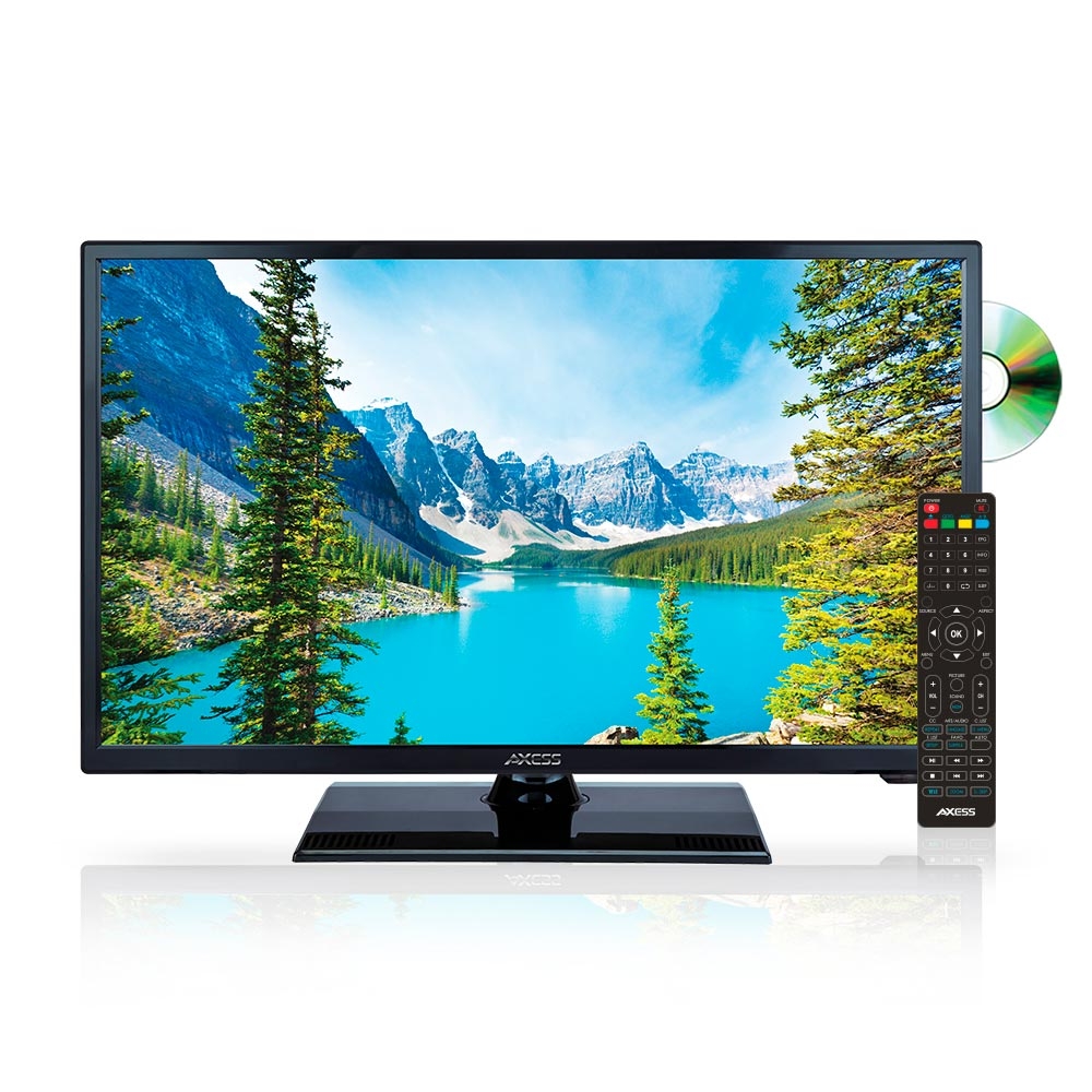  Axess TVD1805-15 LED HDTV incluye TV AC/DC reproductor de DVD  entradas HDMI/SD/USB, montaje en pared, altavoz estéreo (15.6 pulgadas) :  Electrónica