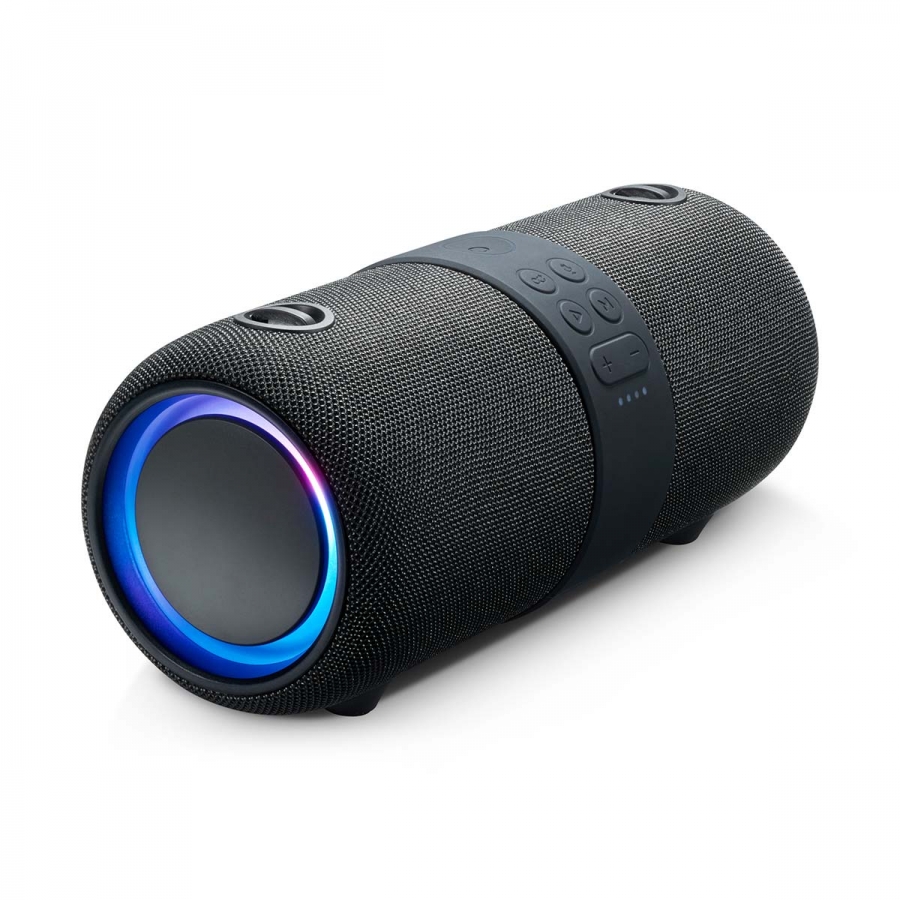 Axess Portable Bluetooth Indoor-Outdoor Hi-Fi Cylinder Loud Speaker 